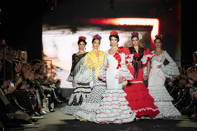 Santana Diseños flamenco fashion collection at We Love Flamenco show Seville January 2025