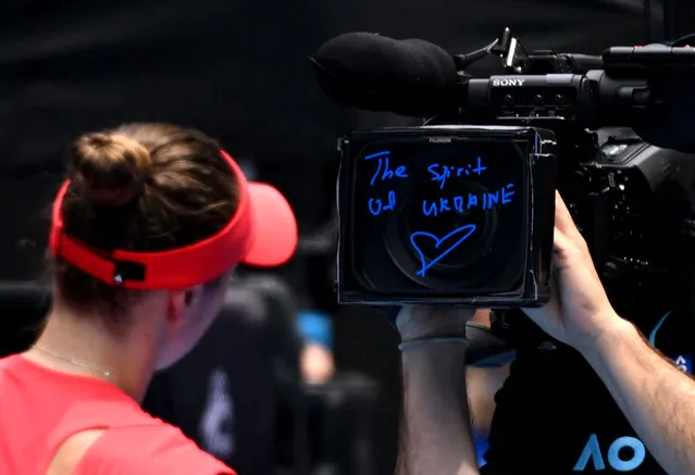 Elina Svitolina writes camera message after Australian Open fourth round victory
