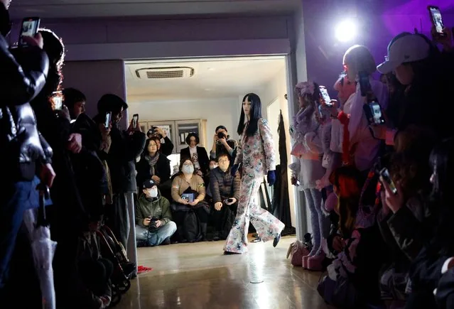 Model presenting Pays des Fees autumn winter 2025 collection at Tokyo Fashion Week