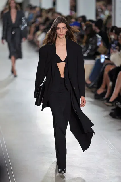 Model walks runway at Michael Kors Fall Winter 2025 show New York Fashion Week