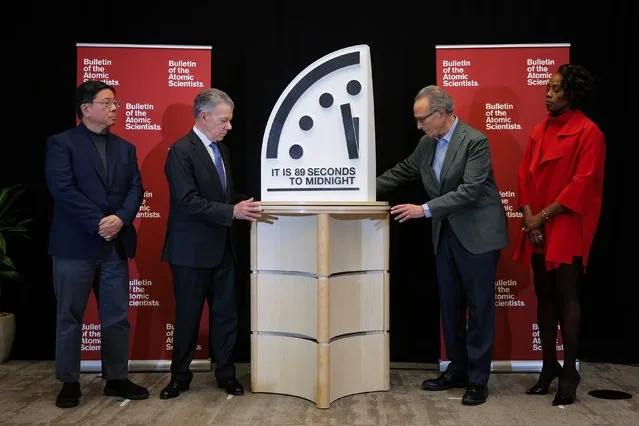 Scientists reveal Doomsday Clock set at 89 seconds to midnight Washington DC January 2025