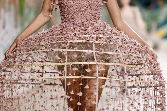 Model presenting Maria Grazia Chiuri Christian Dior Haute Couture Spring Summer 2025 Paris