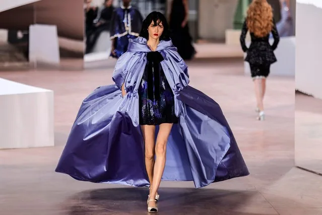 Model presents Matthieu Blazy Chanel Haute Couture Spring Summer 2025 Paris Fashion Week